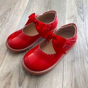 Adorable Ruby Red Kids Dress Shoes Size 11